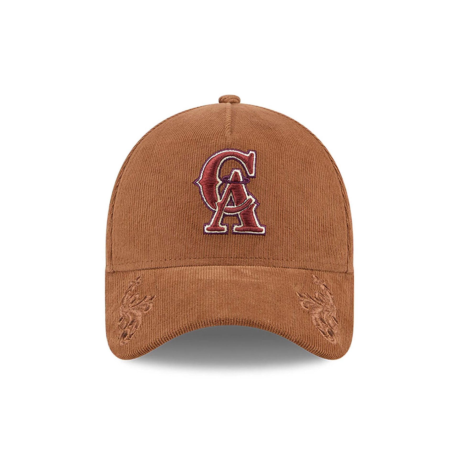 This is a California Angels Ornamental Cord Brown 9FORTY A-Frame Adjustable Cap 2