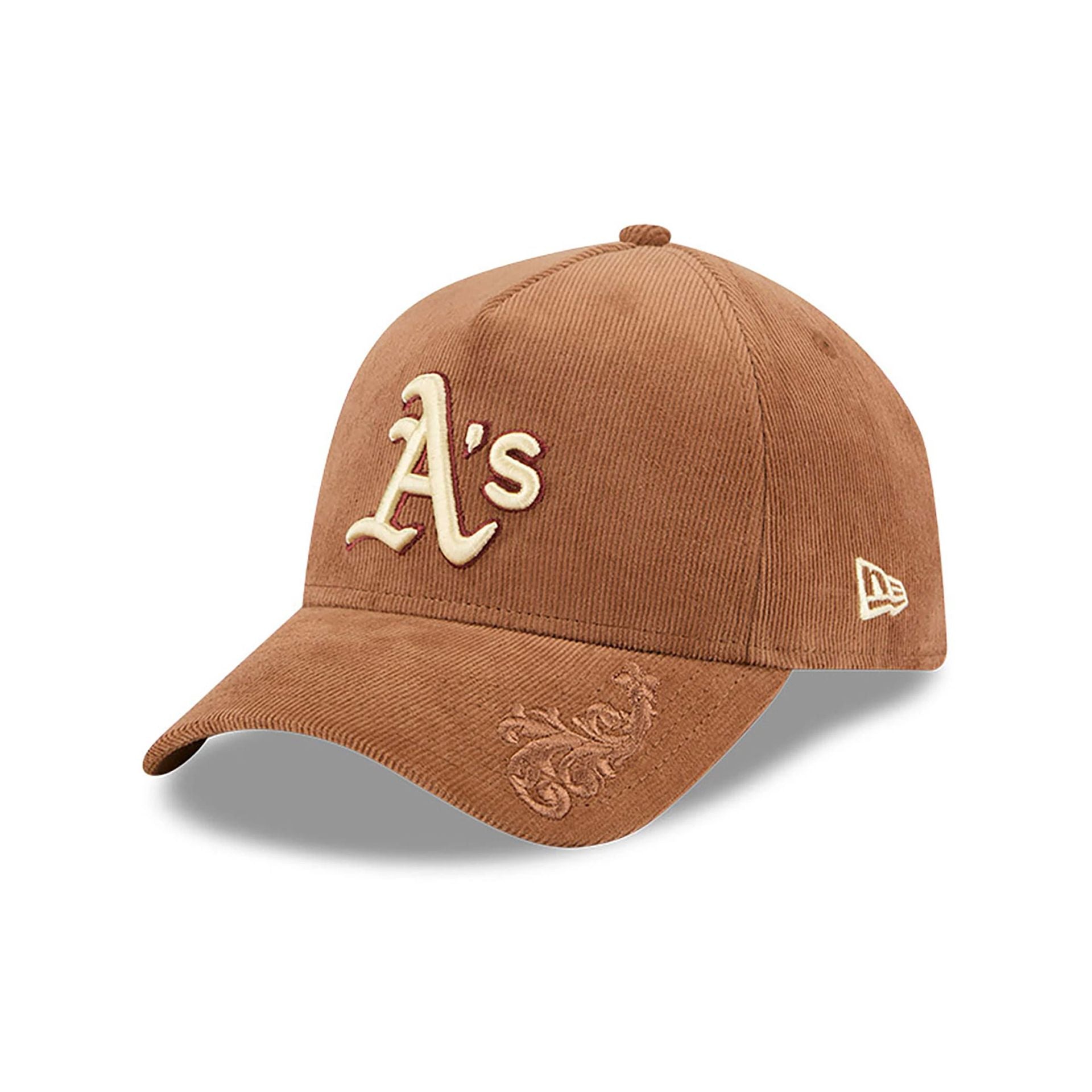 This is a Oakland Athletics Ornamental Cord Brown 9FORTY A-Frame Adjustable Cap 1