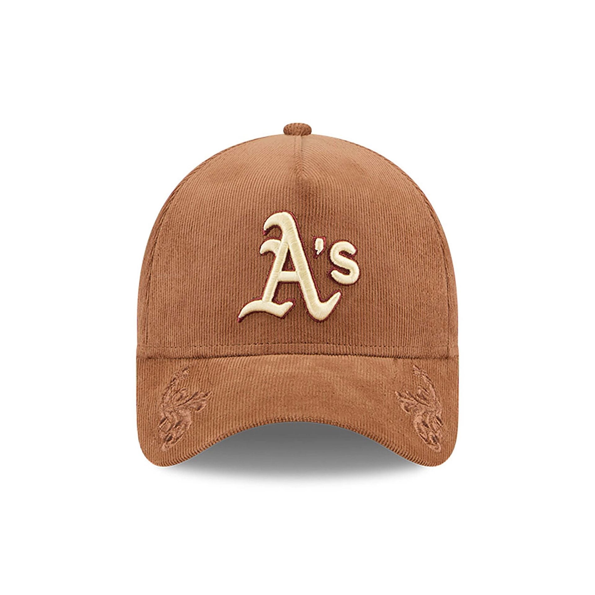 This is a Oakland Athletics Ornamental Cord Brown 9FORTY A-Frame Adjustable Cap 2