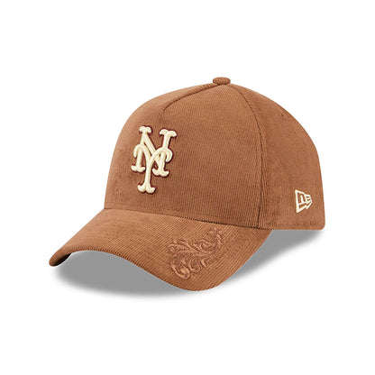 This is a New York Mets Ornamental Cord Brown 9FORTY A-Frame Adjustable Cap 1