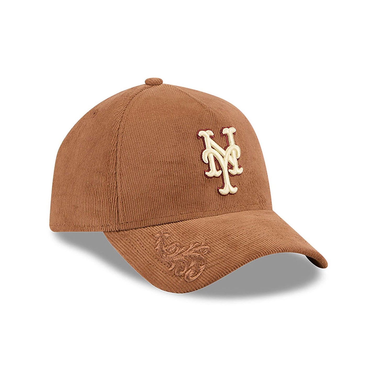 This is a New York Mets Ornamental Cord Brown 9FORTY A-Frame Adjustable Cap 3