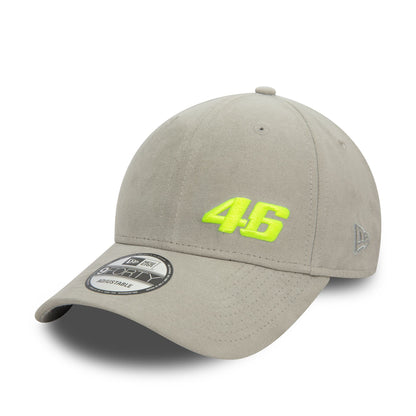 This is a VR46 Faux Suede Grey 9FORTY Adjustable Cap 1