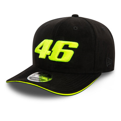 This is a VR46 Faux Suede Black 9FIFTY Original Fit Cap 4