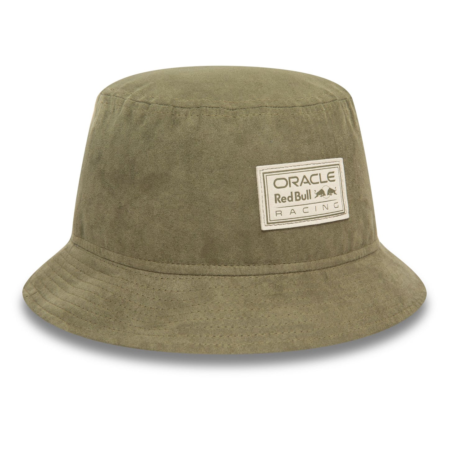 This is a Red Bull Racing Faux Suede Green Bucket Hat 2