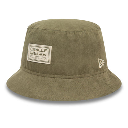 This is a Red Bull Racing Faux Suede Green Bucket Hat 4