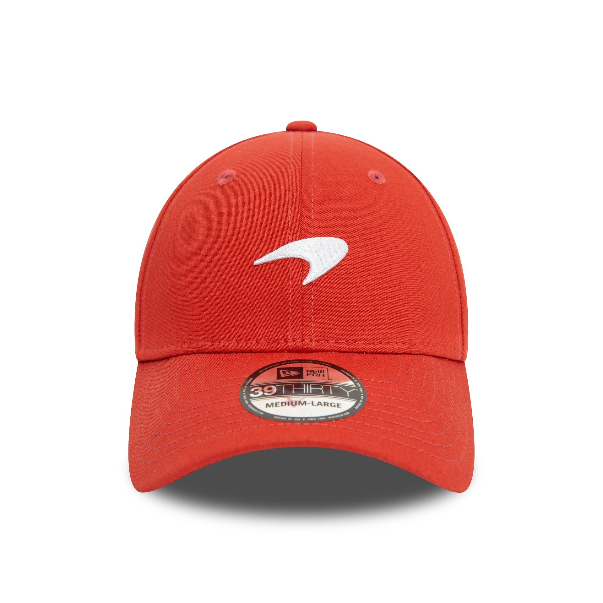 This is a McLaren Racing Seasonal Red 39THIRTY Stretch Fit Cap 2