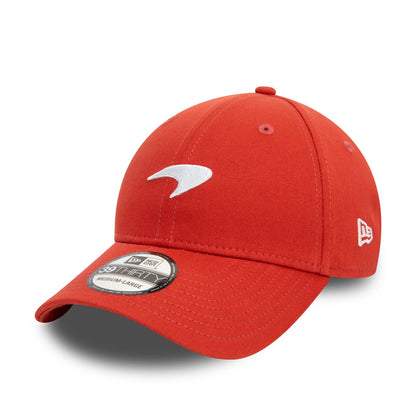 This is a McLaren Racing Seasonal Red 39THIRTY Stretch Fit Cap 4