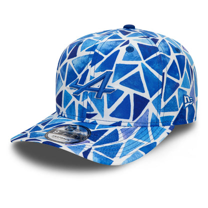 This is a Alpine Racing Barcelona Race Special Blue 9FIFTY Snapback Cap 1