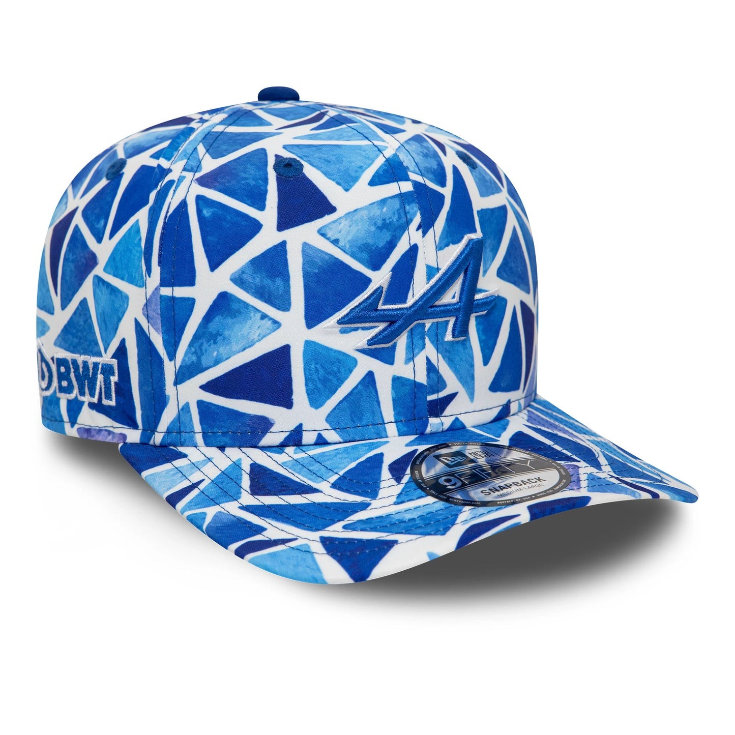 This is a Alpine Racing Barcelona Race Special Blue 9FIFTY Snapback Cap 2