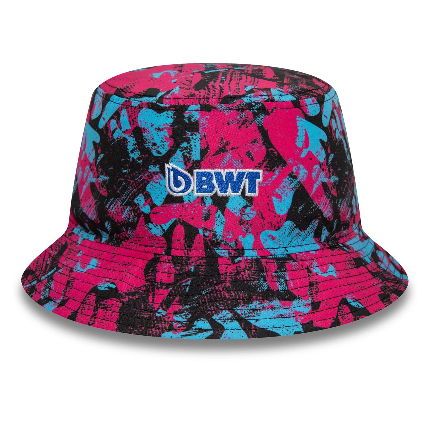 This is a Alpine Racing Silverstone Race Special All Over Print Black Bucket Hat 2