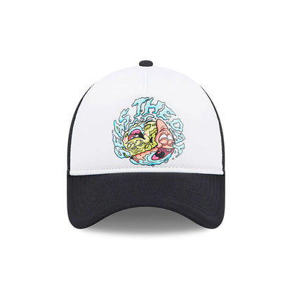 This is a Spongebob Squarepants Seas The Day Black 9FORTY A-Frame Trucker Cap 3