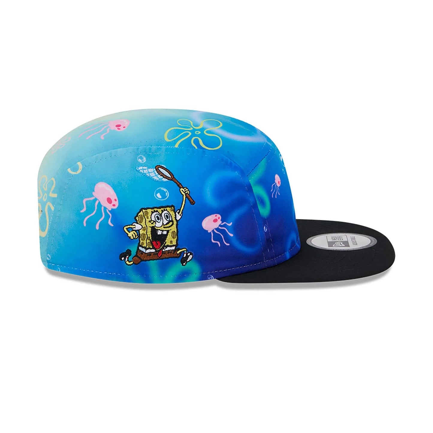 This is a Spongebob Squarepants Jellyfishing Blue Camper Cap 6