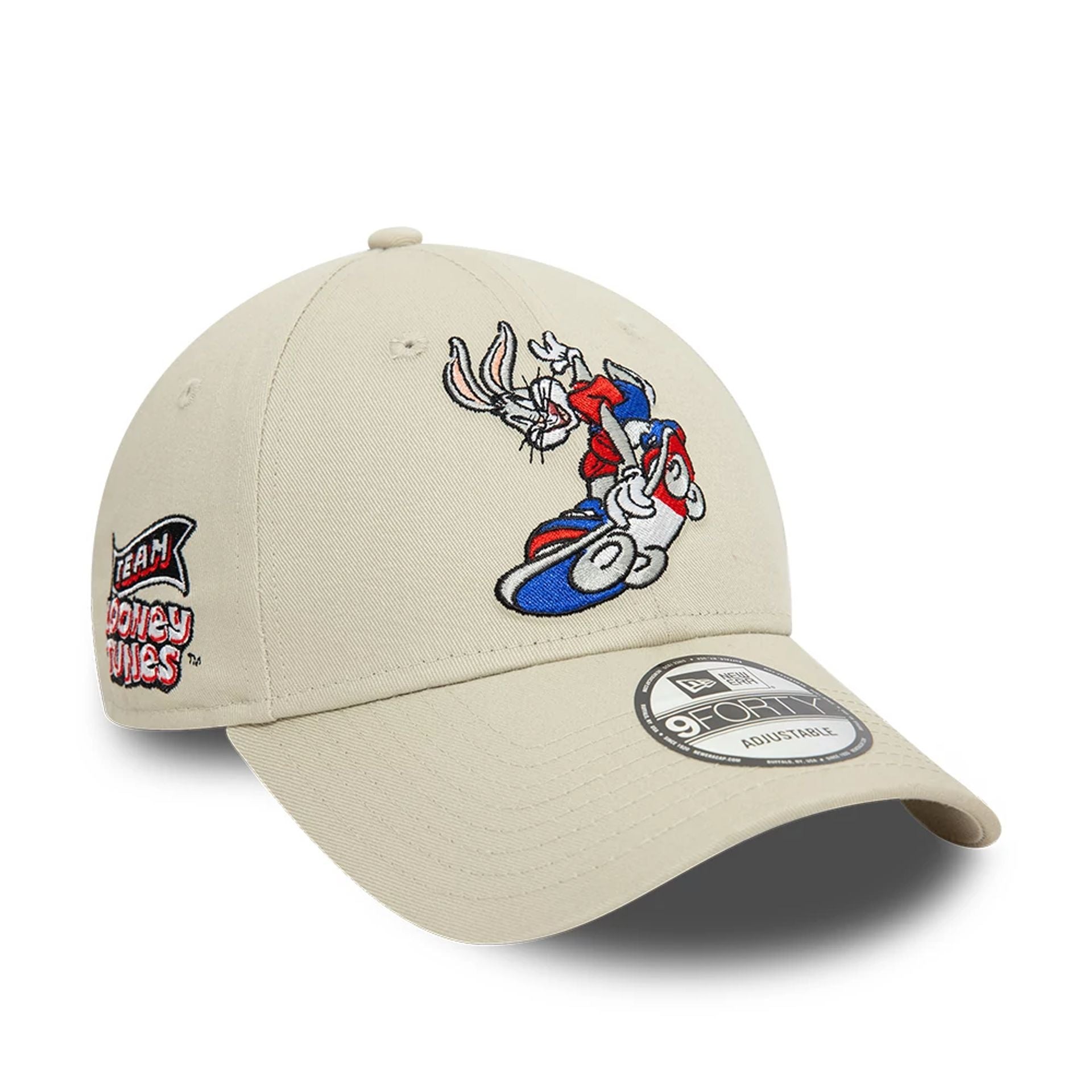 This is a Bugs Bunny Team Looney Tunes Stone 9FORTY Adjustable Cap 1