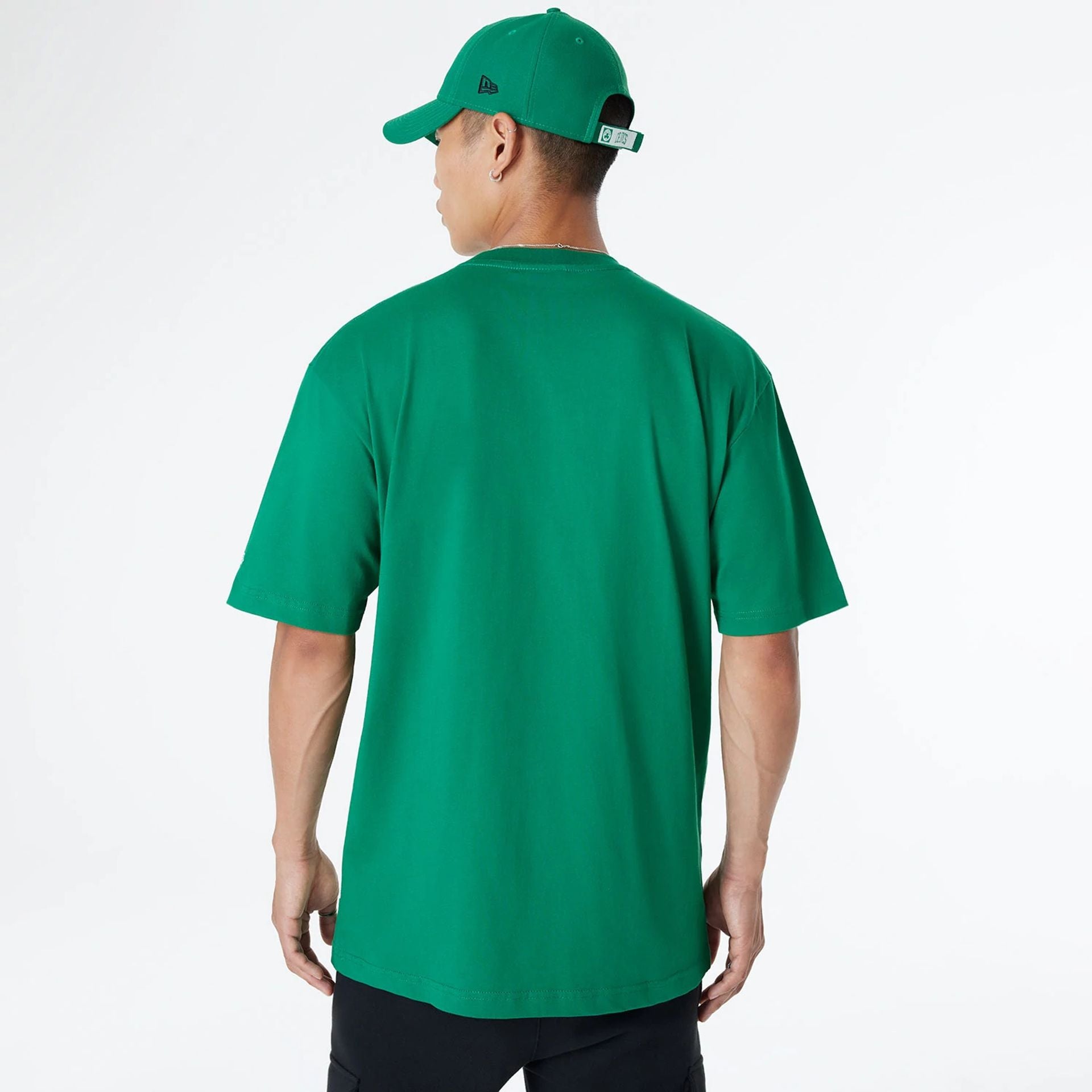 The Male model is wearing Boston Celtics Sport Classic Green T-Shirt 2