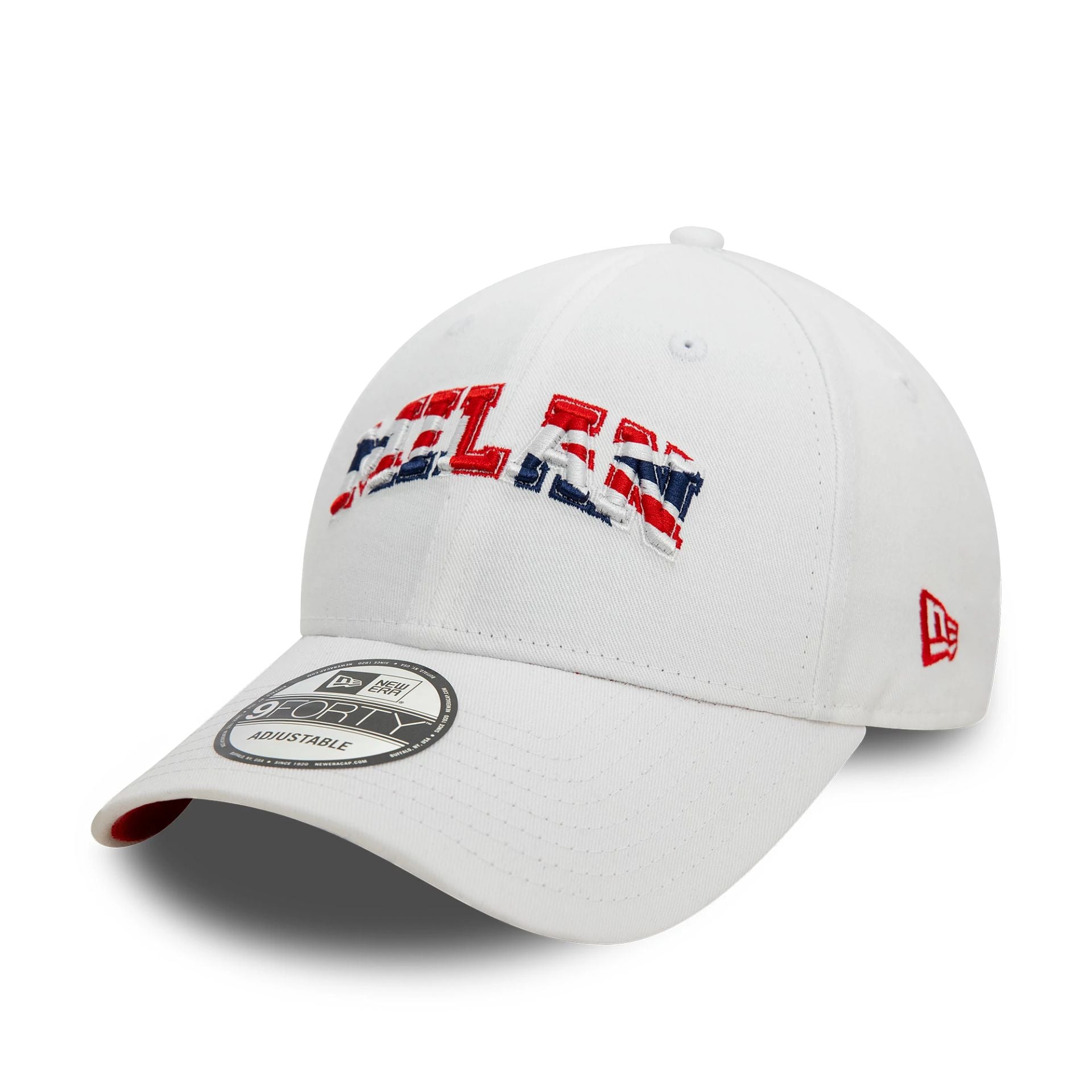 This is a AC Milan Flag Pack UK White 9FORTY Adjustable Cap 1