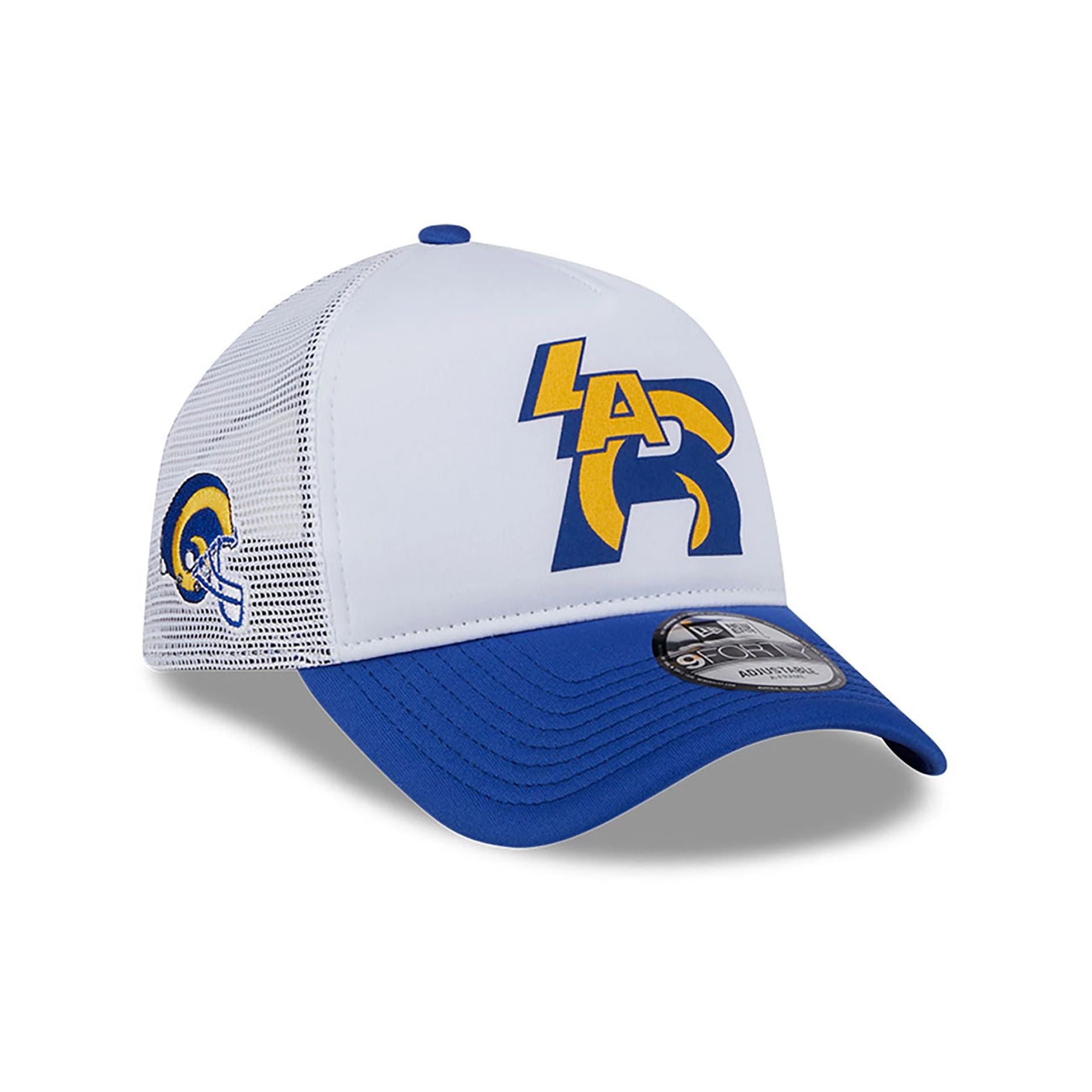 This is a LA Rams City Originals White 9FORTY A-Frame Cap 1