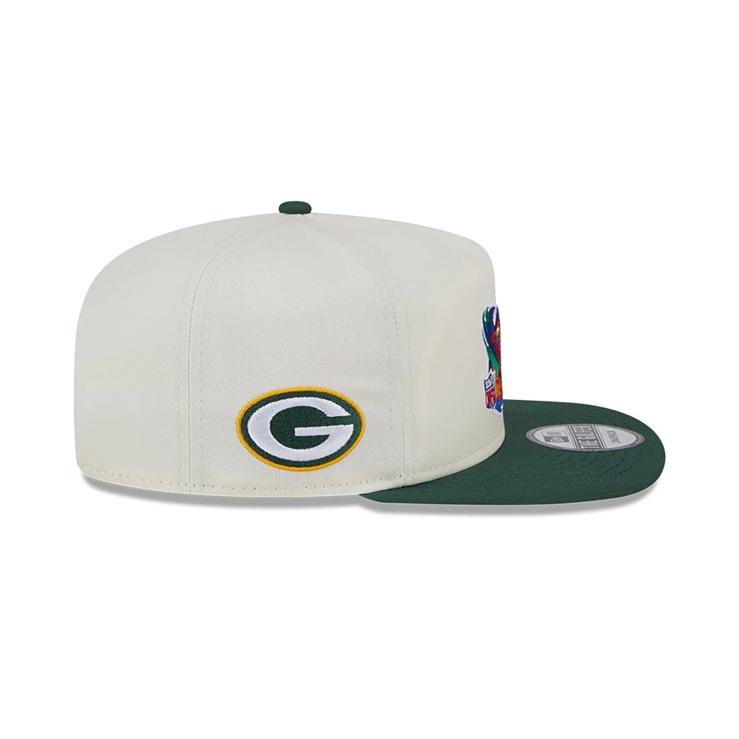 This is a Green Bay Packers Pro Bowl Patch White Golfer Cap 6