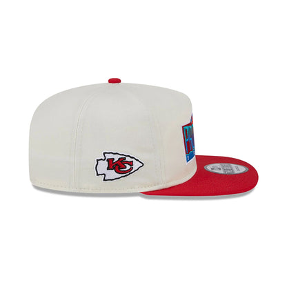 This is a Kansas City Chiefs Pro Bowl Patch White Golfer Cap 6