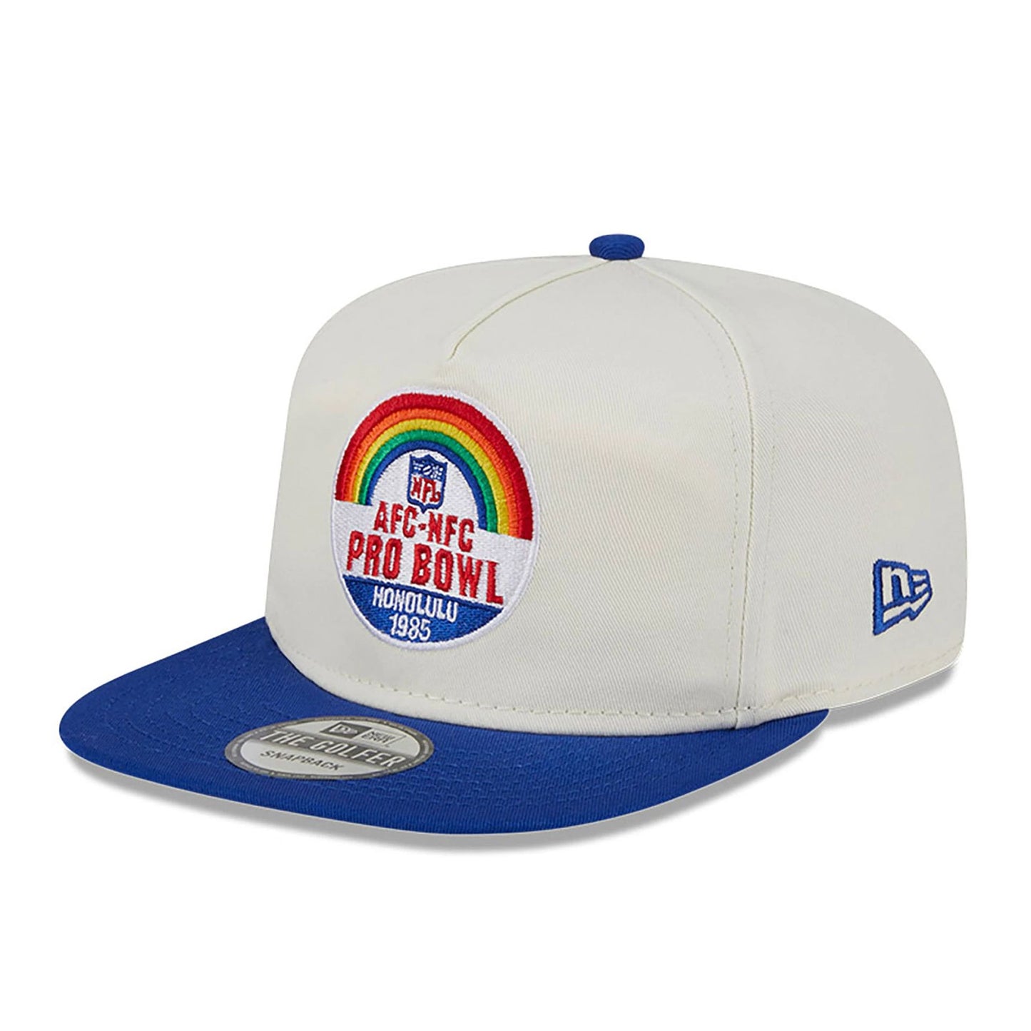 This is a Buffalo Bills Pro Bowl Patch White Golfer Cap 3