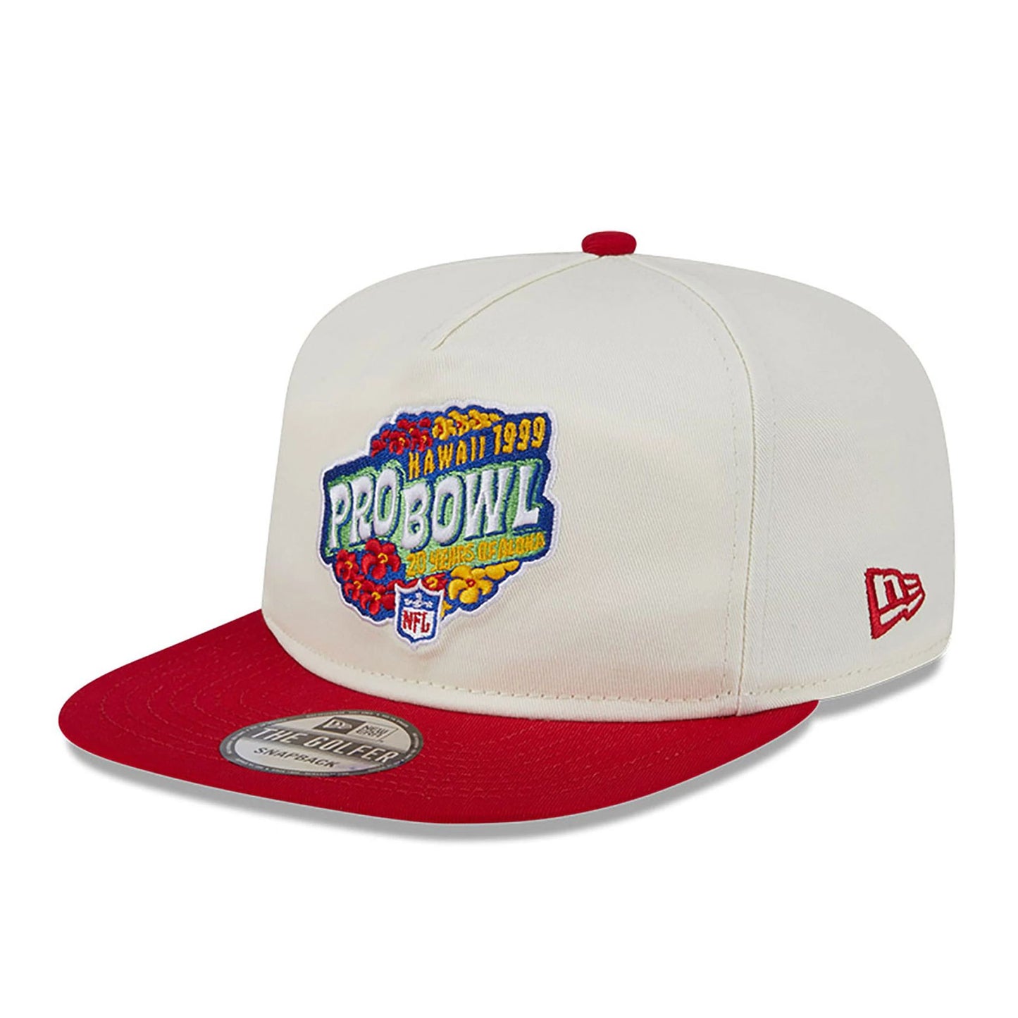 This is a San Francisco 49ers Pro Bowl Patch White Golfer Cap 3