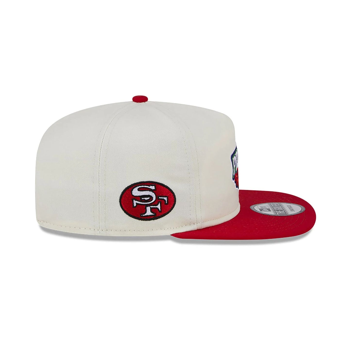 This is a San Francisco 49ers Pro Bowl Patch White Golfer Cap 6