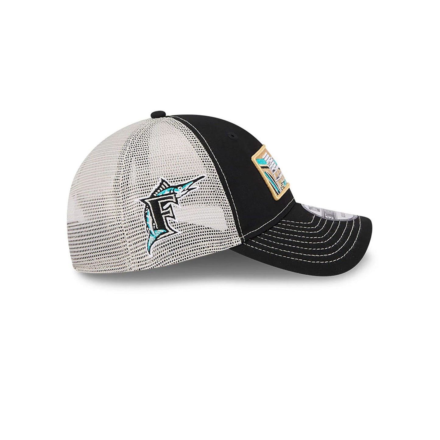 This is a Miami Marlins State Souvenir White 9TWENTY Adjustable Cap 6