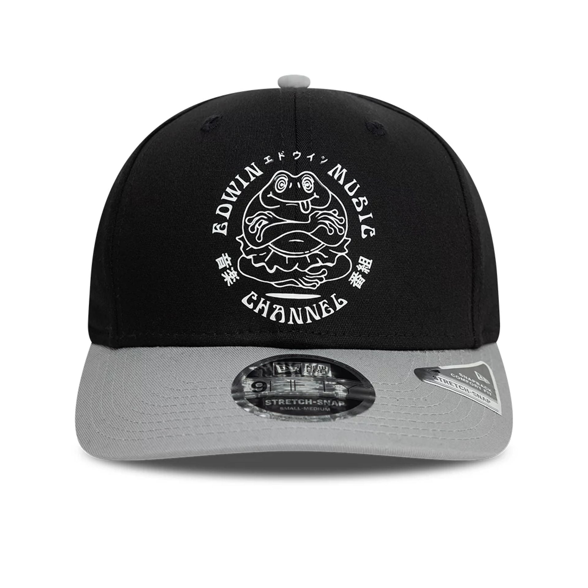 This is a Edwin x New Era Black 9FIFTY Stretch Snap Cap 3