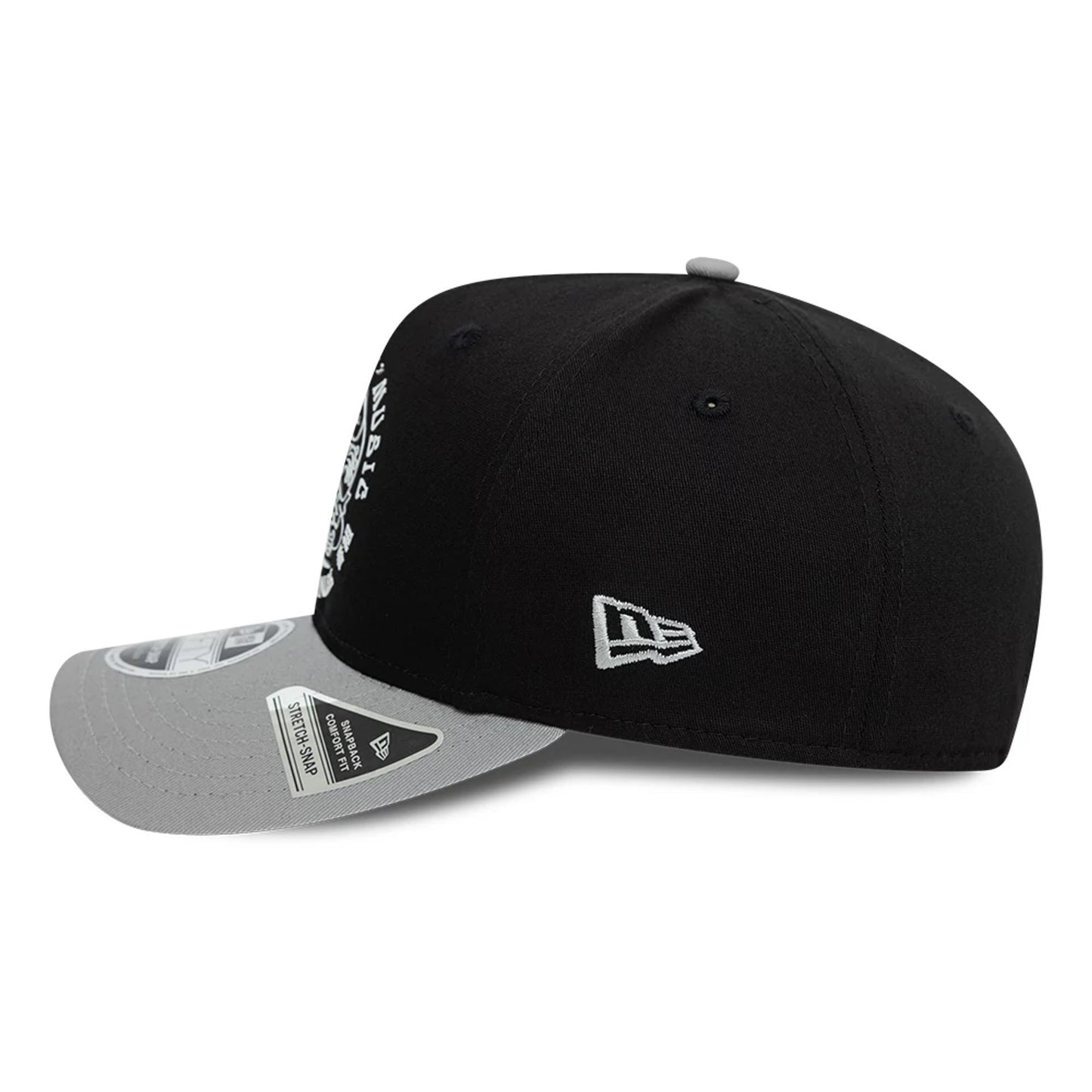 This is a Edwin x New Era Black 9FIFTY Stretch Snap Cap 6