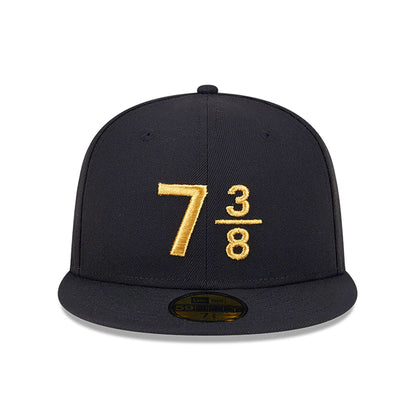 This is a New Era 59FIFTY Day 7 3/8 Black 59FIFTY Fitted Cap 3