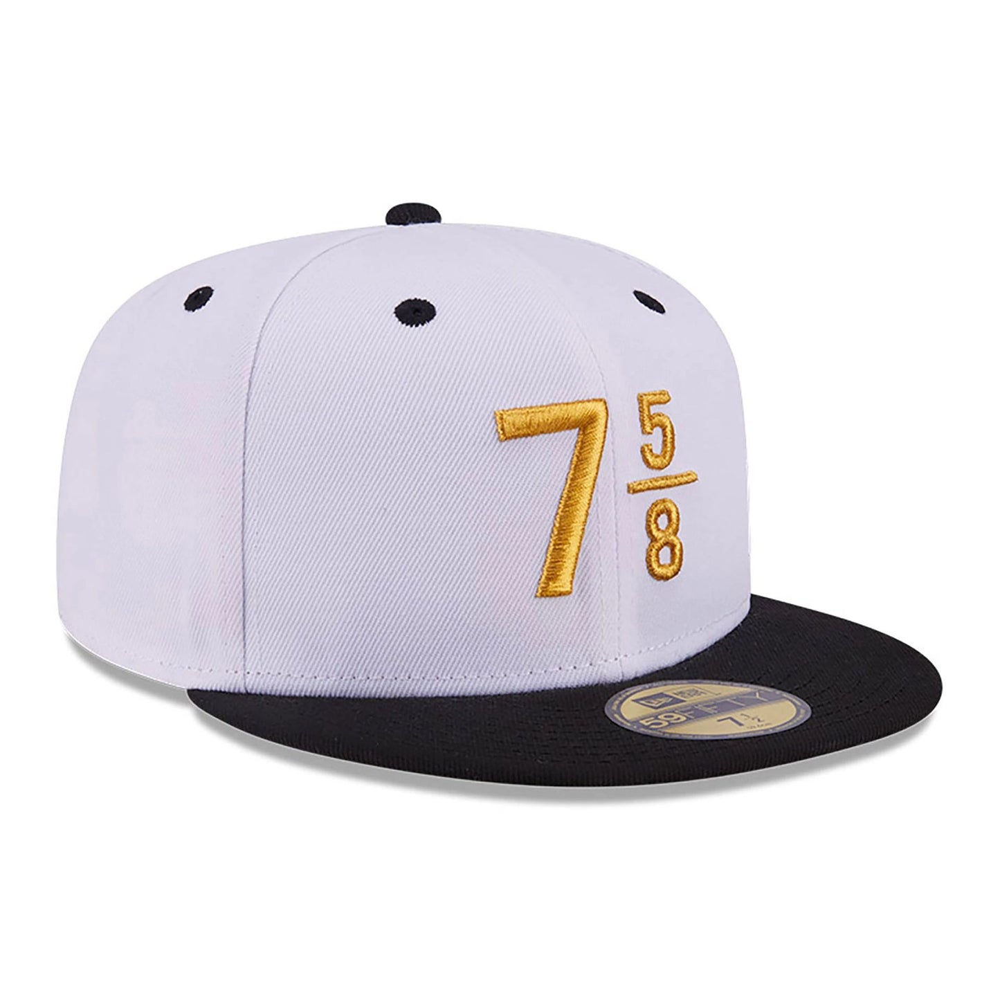 This is a New Era 59FIFTY Day 7 5/8 White 59FIFTY Fitted Cap 4