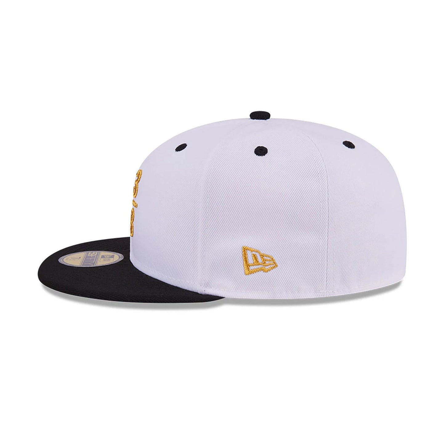 This is a New Era 59FIFTY Day 7 3/8 White 59FIFTY Fitted Cap 7