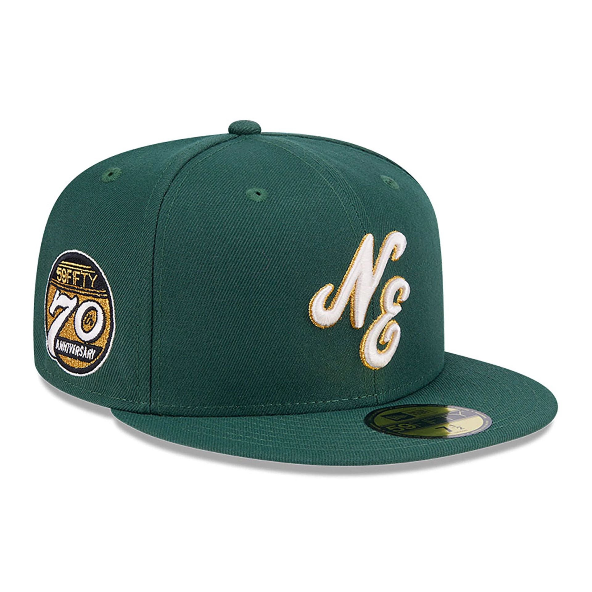 This is a New Era 59FIFTY Day Dark Green 59FIFTY Fitted Cap 1