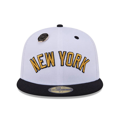 This is a New York Yankees 59FIFTY Day White 59FIFTY Fitted Cap 3