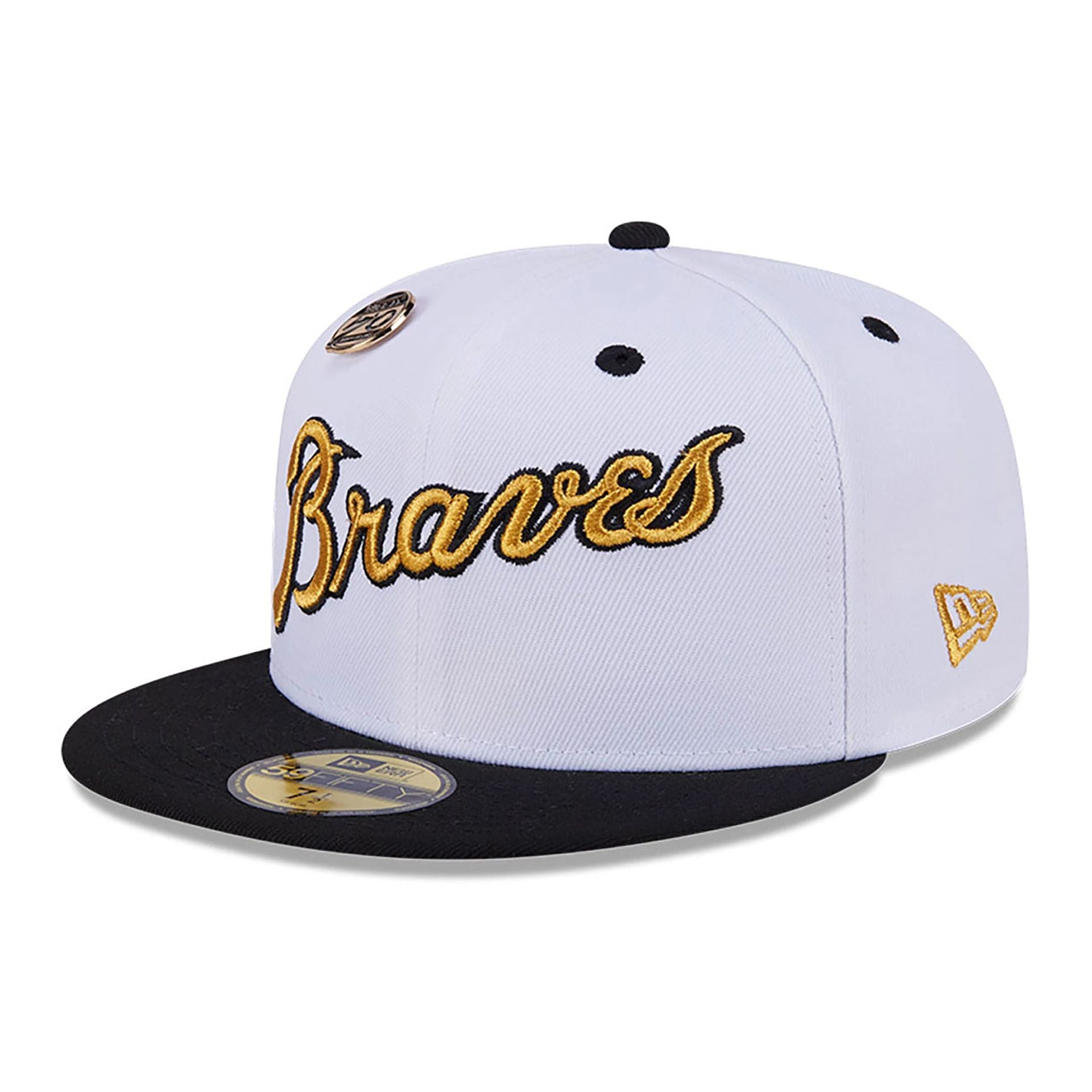 This is a Atlanta Braves 59FIFTY Day White 59FIFTY Fitted Cap 5