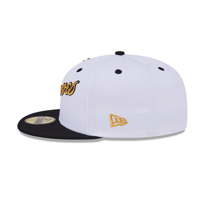 This is a Atlanta Braves 59FIFTY Day White 59FIFTY Fitted Cap 7