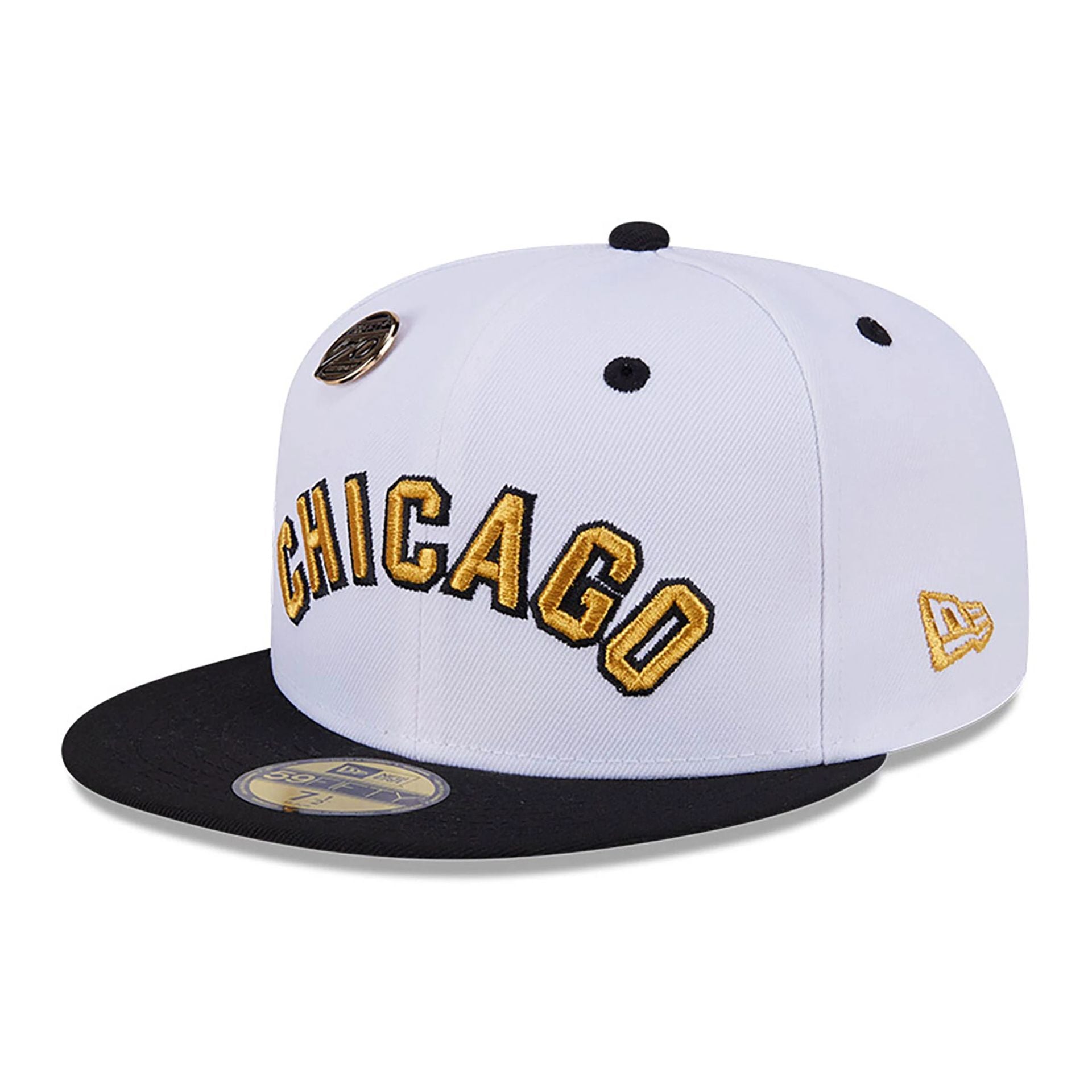 This is a Chicago White Sox 59FIFTY Day White 59FIFTY Fitted Cap 1