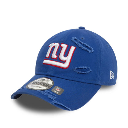 This is a New York Giants NFL Distressed Blue 9TWENTY Adjustable Cap 1