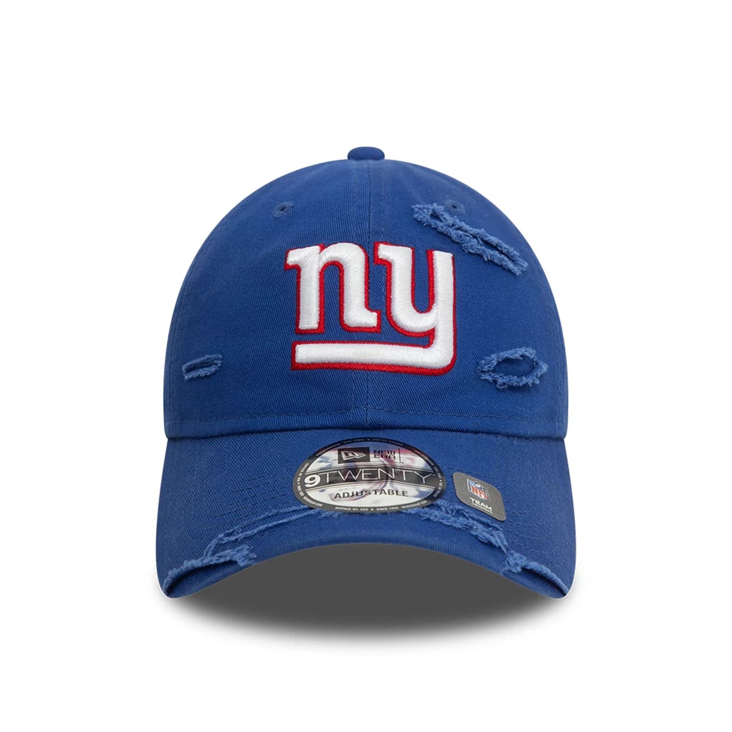 This is a New York Giants NFL Distressed Blue 9TWENTY Adjustable Cap 2