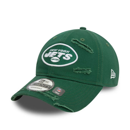 This is a New York Jets NFL Distressed Green 9TWENTY Adjustable Cap 1