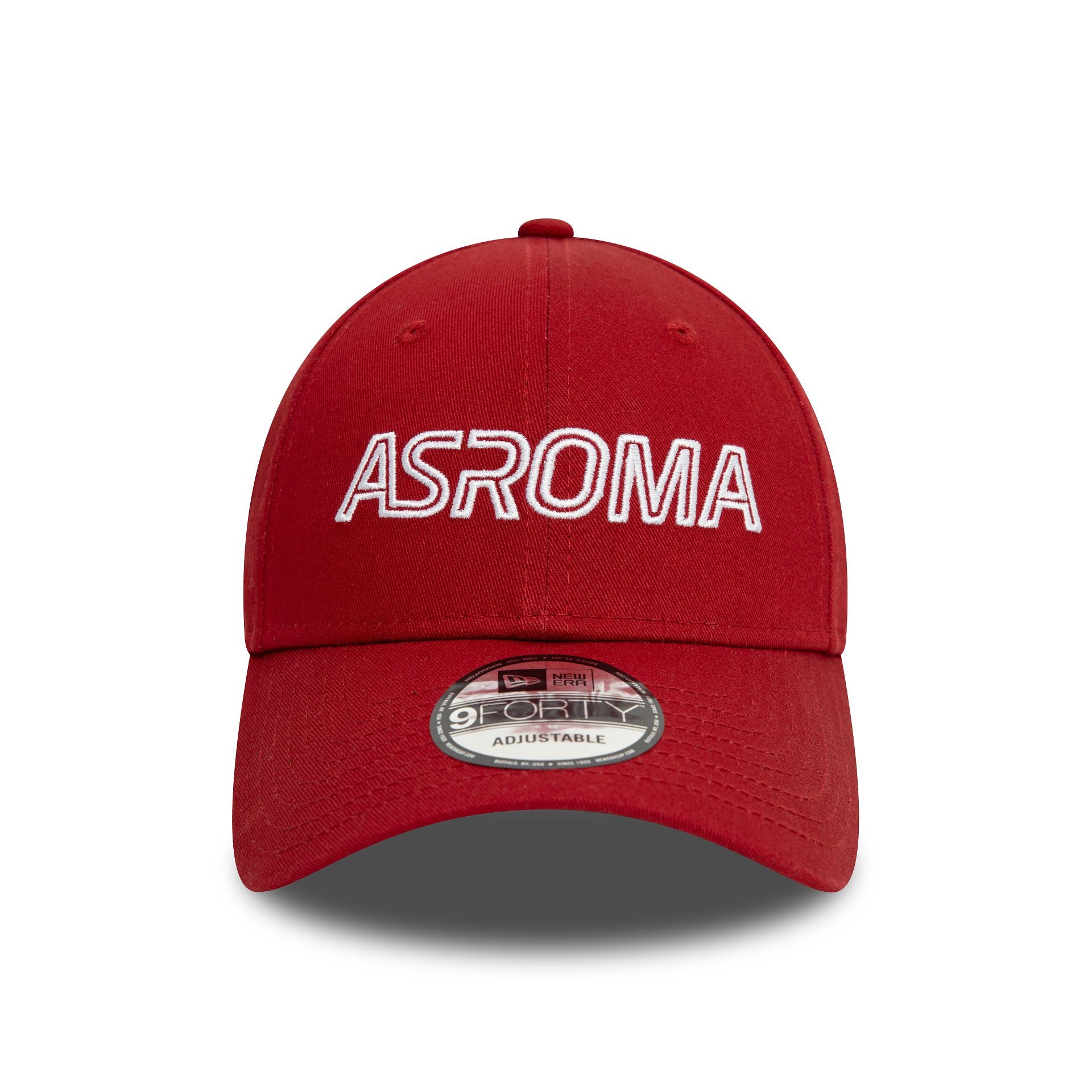 This is a AS Roma Wordmark Dark Red 9FORTY Adjustable Cap 2