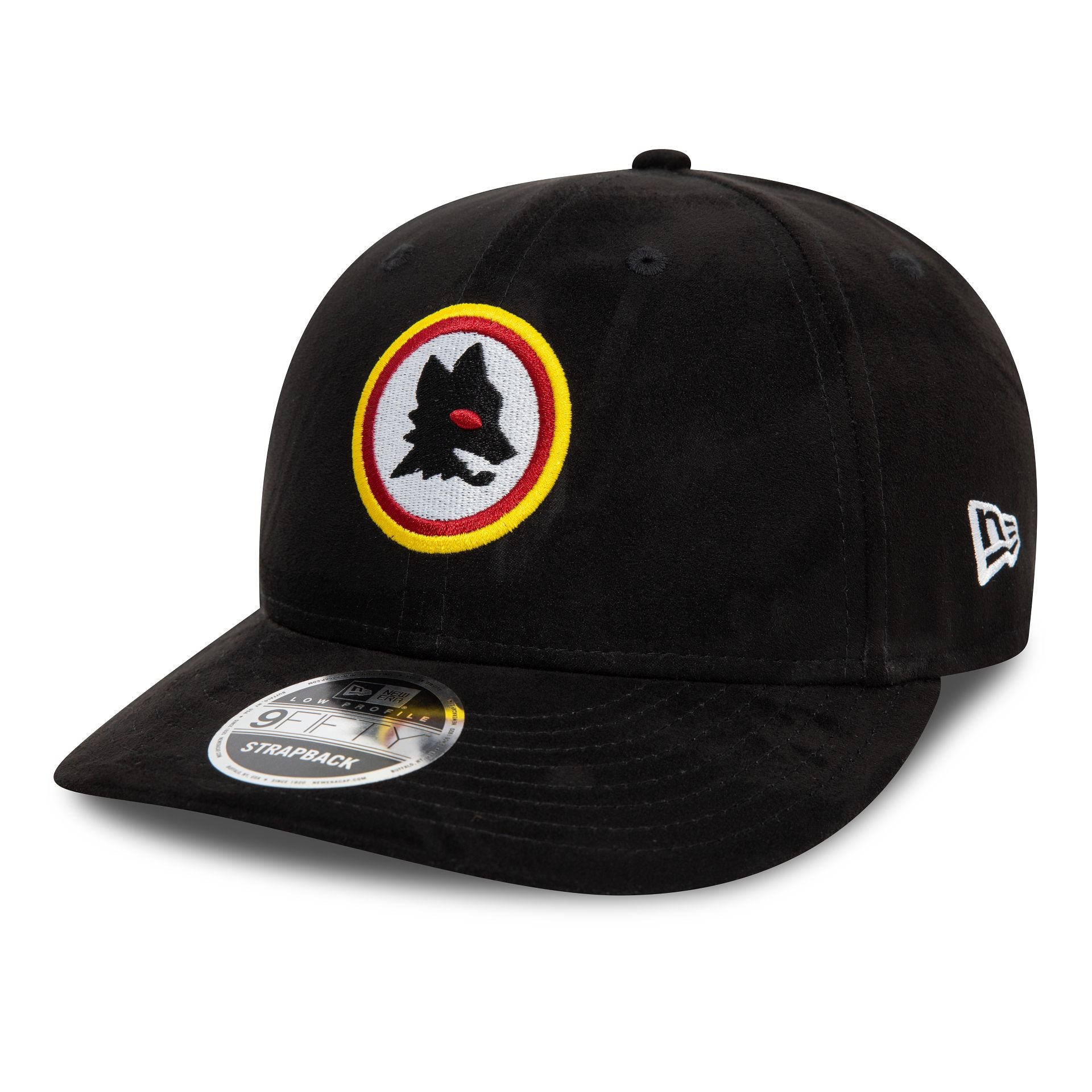 This is a AS Roma Suede Black Low Profile 9FIFTY Cap 1