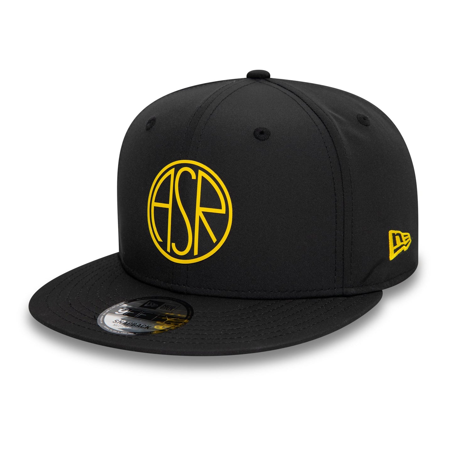 This is a AS Roma Featherweight Poly Black 9FIFTY Snapback Cap 1