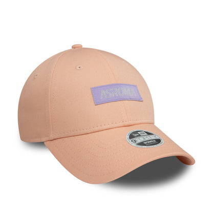 This is a AS Roma Womens Wordmark Pastel Pink 9FORTY Adjustable Cap 3