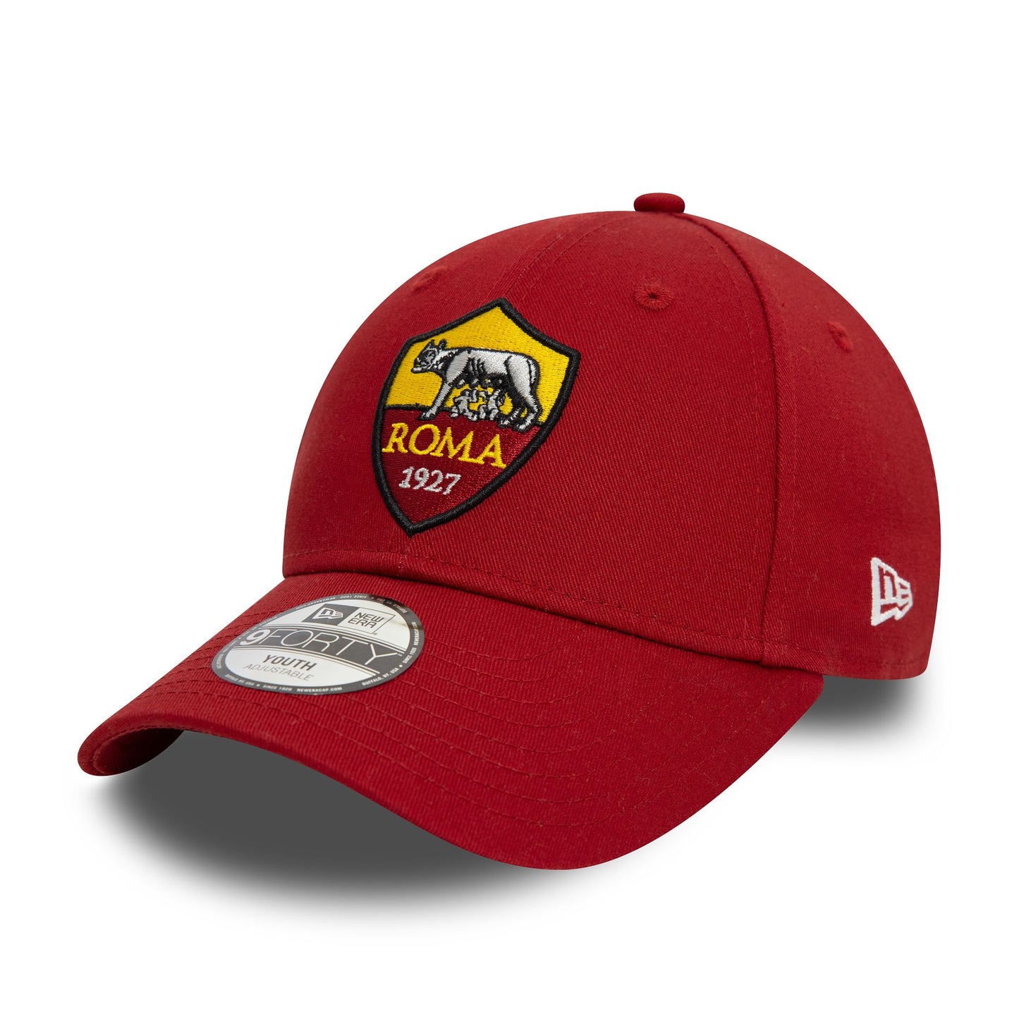 This is a AS Roma Kids Core Dark Red 9FORTY Adjustable Cap 1