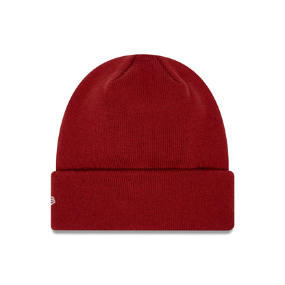 This is a AS Roma Core Dark Red Cuff Knit Beanie Hat 2