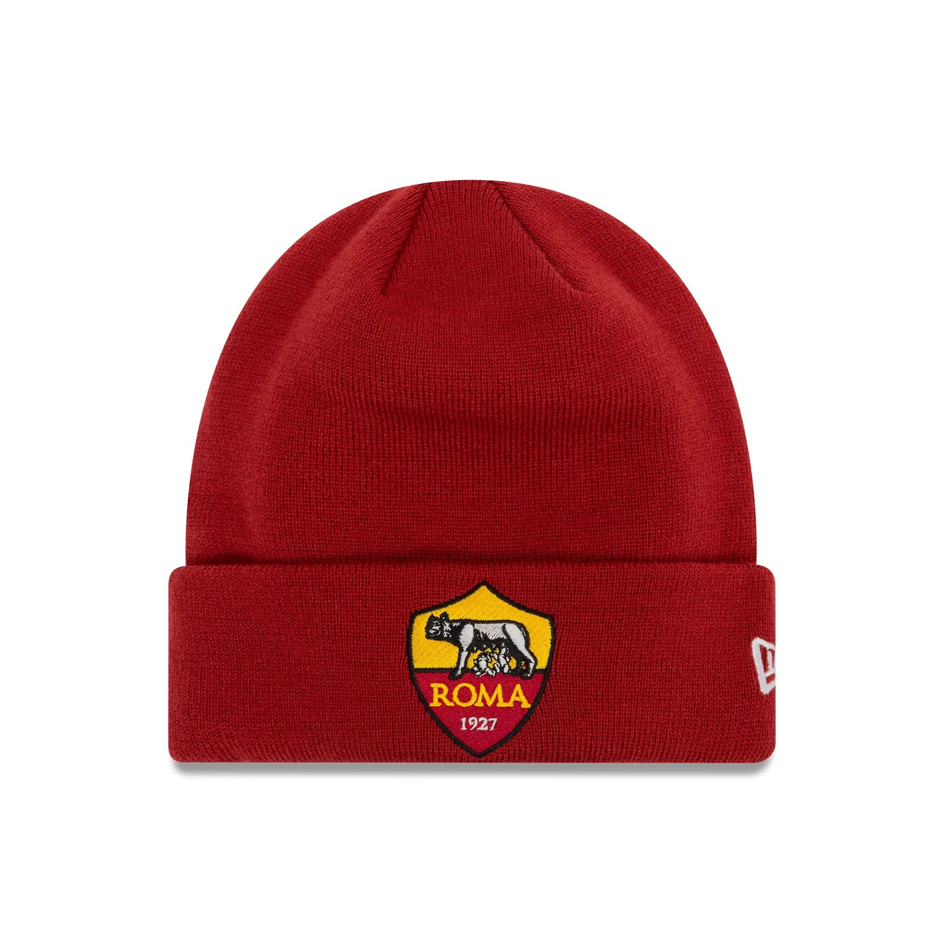 This is a AS Roma Core Dark Red Cuff Knit Beanie Hat 1