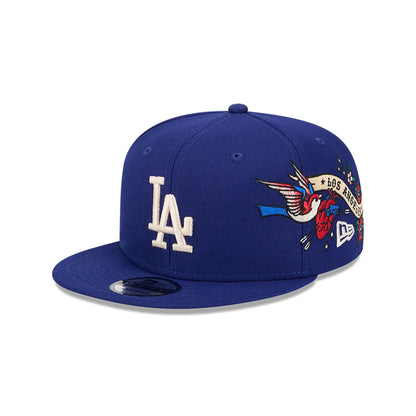 This is a LA Dodgers City Art Blue 9FIFTY Snapback Cap 1