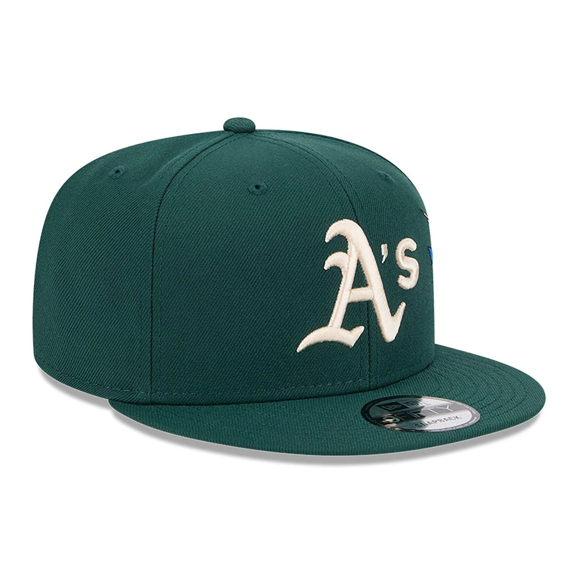 This is a Oakland Athletics City Art Black 9FIFTY Snapback Cap 4