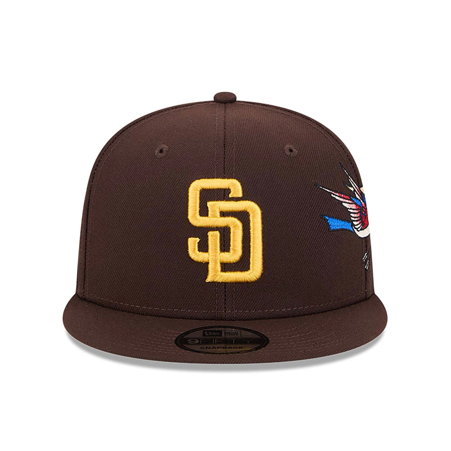 This is a San Diego Padres City Art Black 9FIFTY Snapback Cap 3