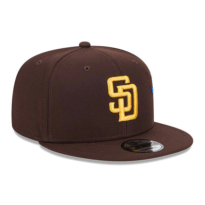 This is a San Diego Padres City Art Black 9FIFTY Snapback Cap 4